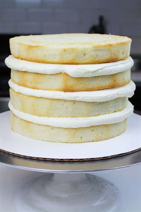 6 Inch Cake Recipe Small Vanilla Layer Cake W Buttercream Frosting