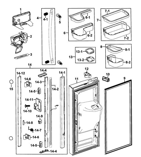 Samsung Refrigerator Door Parts Diagram Reviewmotors Co