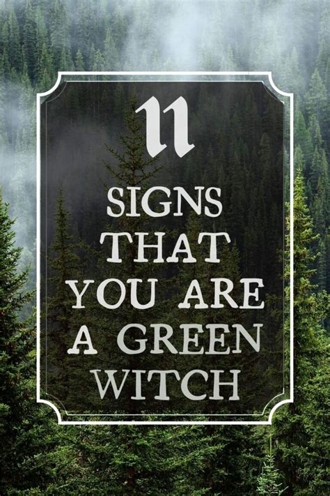 11 Magical Signs You Might Be A Green Witch Types Of Witches Series ⋆