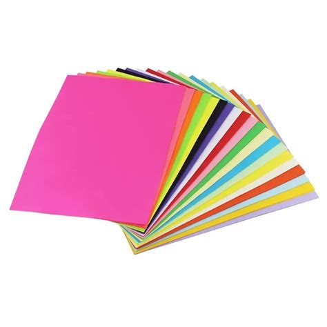 100 Sheets 80g Color A4 Copy Uncoated Paper Mix Colour Can Be Choose In