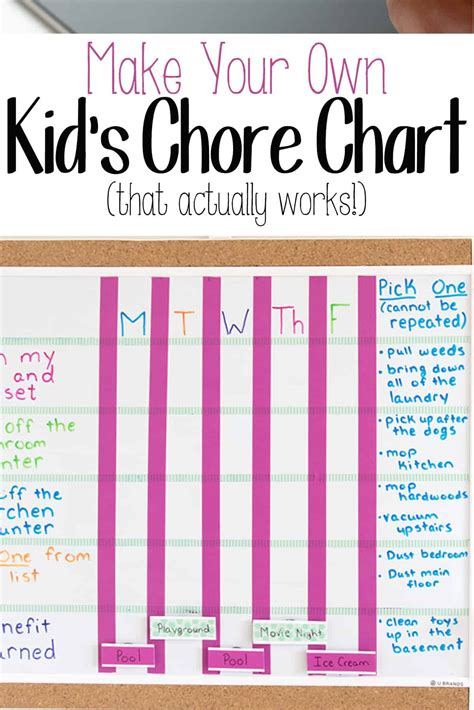 Diy Kiddie Chore Chart Kids Chore Chart Printable Cho