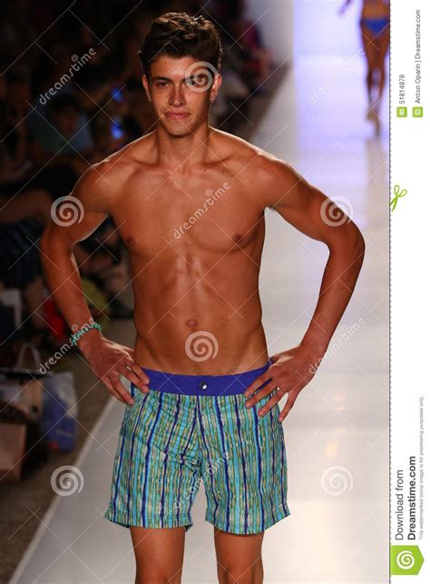 A Model Walks Runway At The Mia Marcelle Fashion Show During Mbfw Swim