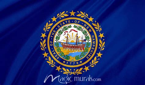 New Hampshire State Flag Wallpaper Mural By Magic Murals