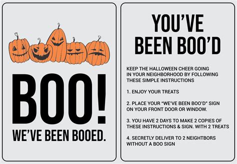 Boo Signs Free Printables