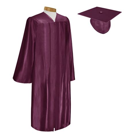 Endea Graduation Shiny Maroon Cap And Gown Ebay