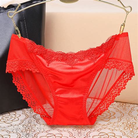 Black Lace Panties For Women High Waist Sexy Lingerie Lace Open Thong