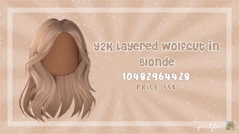 Pin By Meli On Blonde Hair Codes Roblox Brown Hair Roblox Y2k Hair
