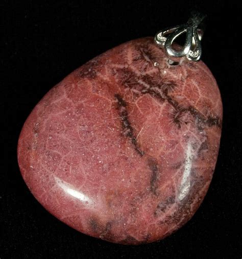 Red Fossil Coral Pendant 20 Million Years Old 5588 For Sale