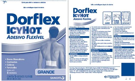 Dailymed Dorflex Icy Hot Flexible Small Menthol Patch Dorflex Icy Hot Flexible Large