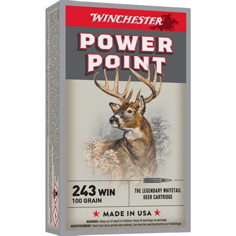 Winchester 243 Win 100 Grain Power Point 20 Rd