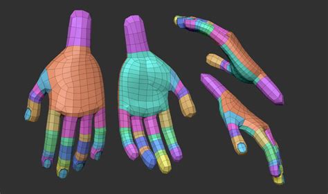 pin by dina mousa on retopology 3d stylized hand topology 3d stylized character