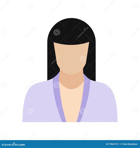 Woman Avatar Sign Stock Vector Illustration Of Manager 79661011