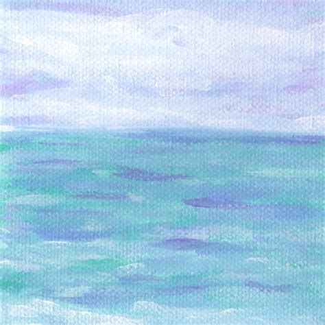 Lilac Skies And Turquoise Seascape Art Print By Hello Monday Society6