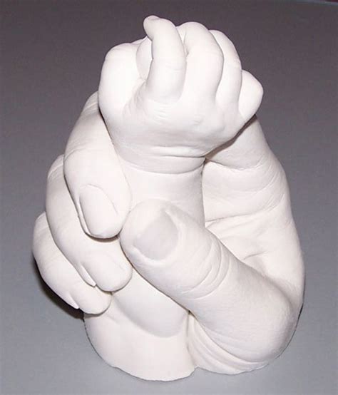 Luna Bean Keepsake Hands Plaster Statue Kit Plaster Hands Baby Hands