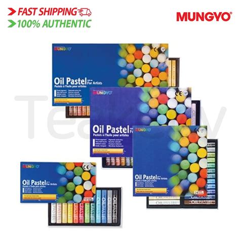 Mungyo Oil Pastels Set Of 12 24 36 48 Assorted Colors Shopee Philippines