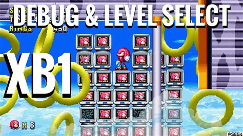 Sonic Mania How To Unlock Debug Mode And Level Select On Xbox One