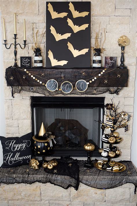 70 Great Halloween Mantel Decorating Ideas Digsdigs