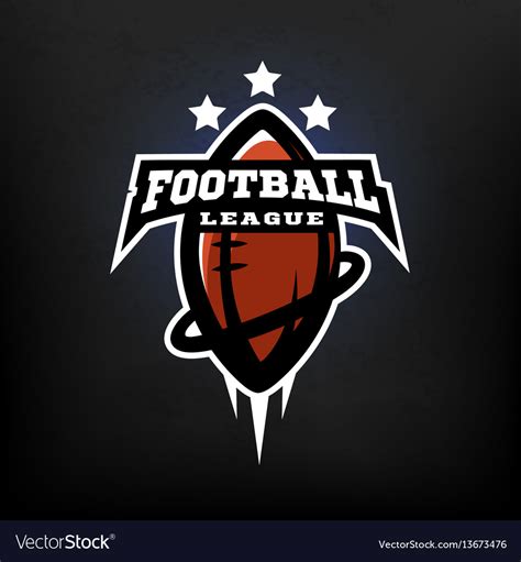 American Football League Logo Royalty Free Vector Image