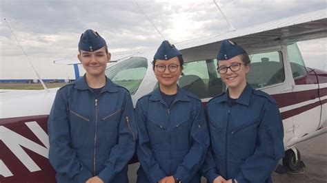 Female Air Cadets Get A Sense Of Awe Flying High In Sask Skies Cbc