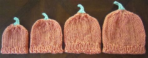 Sea Trail Grandmas Preemie Pumpkin Hat Knit Pattern