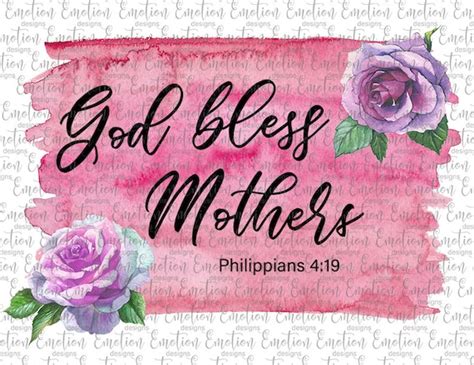 god bless mothers clipart instant download sublimation etsy canada