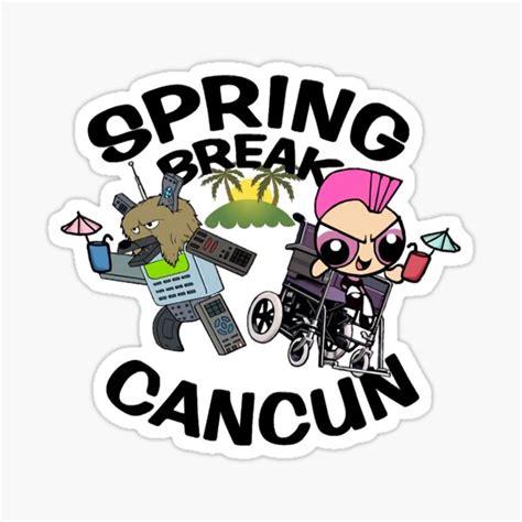 Spring Break Cancun 20 Sticker For Sale By Daniellanagan Redbubble