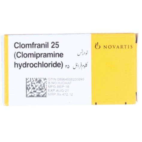 Clomfranil 25mg Tablets 100s Medical Bazar