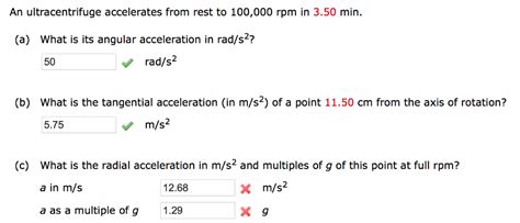 Convert 88.4 rad/s to rpm.5. Solved: What Is The Radial Acceleration In M/s2 And Multip ...