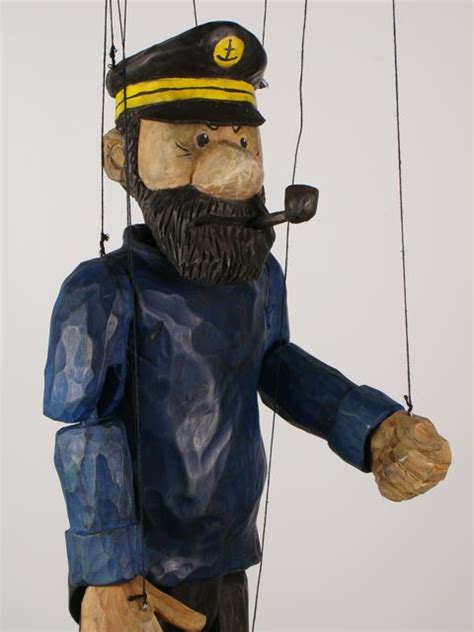 Buy Captain Haddock Wooden Marionette Ru001 Gallery Czech Puppets