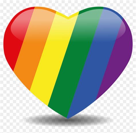 Pride Heart Rainbow Heart Transparent Background Hd Png Download