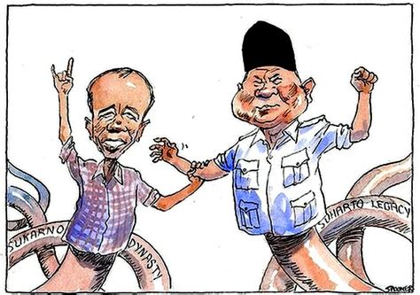 Karikatur Jokowi Vs Prabowo Lucu Arini Gambar