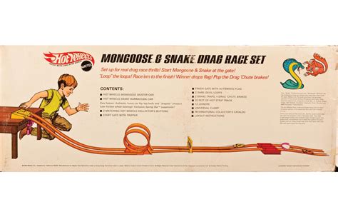 Hot Wheels Mongoose And Snake Drag Race Set In Box