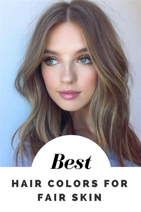 Seven Hair Color Ideas For Fair Skin Light And Dark Blondes Browns