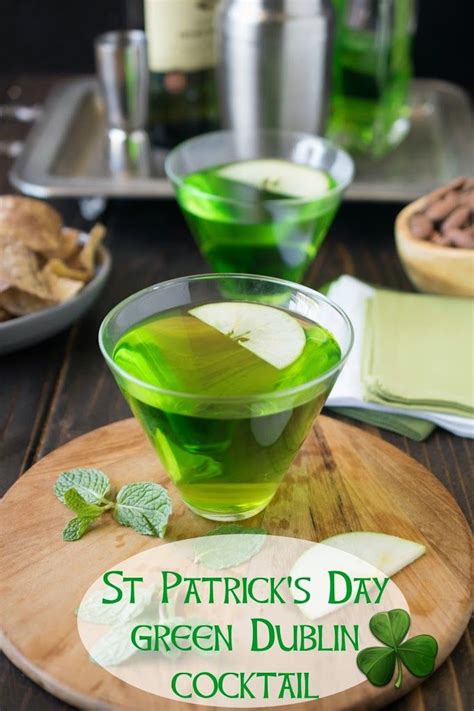 St Patricks Day Green Dublin Cocktail Recipe St Patricks Day