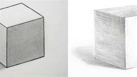 Cube Drawing Shaded