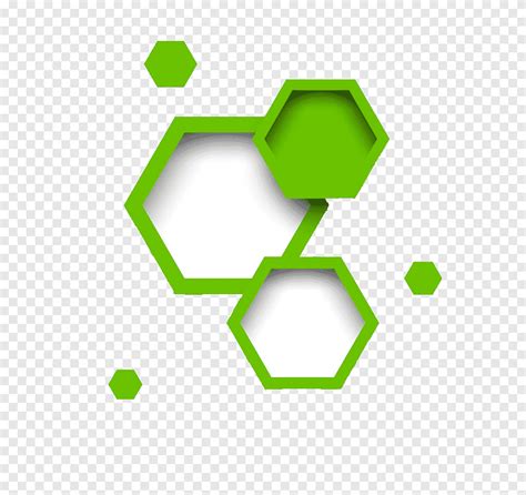 Illustration Hexagonale Verte Et Blanche Géométrie Polygone Hexagonale