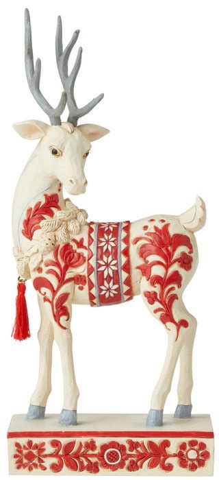 Jim Shore 6006621 Nordic Noel Reindeer Figurine Collectible