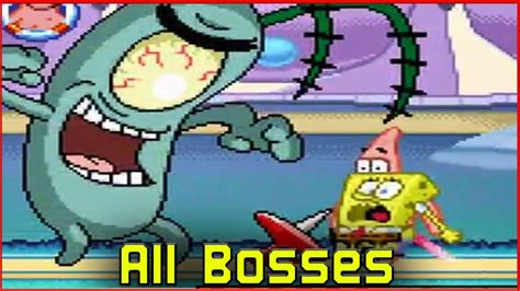 Spongebobs Atlantis Squarepantis All Bosses Youtube