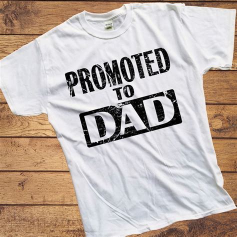 Promoted To Dad Pregnancy Shirt Adult Humor Shirt Dad Etsy