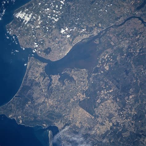 Satellite Image Photo Of Lisbon Portugal