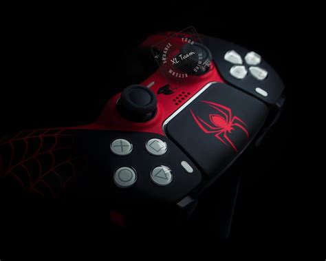 Custom Spiderman Miles Morales Themed Playstation 5 Ps5 Dualsense