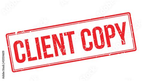 Client Copy Rubber Stamp Stock Image And Royalty Free Vector Files On
