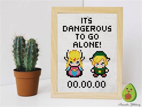 Legend Of Zelda Its Dangerous To Go Alone Link And Etsy