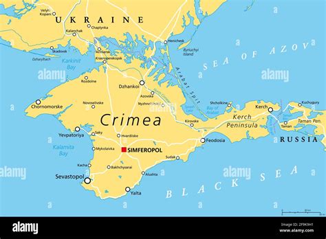 Crimea Map Hi Res Stock Photography And Images Alamy