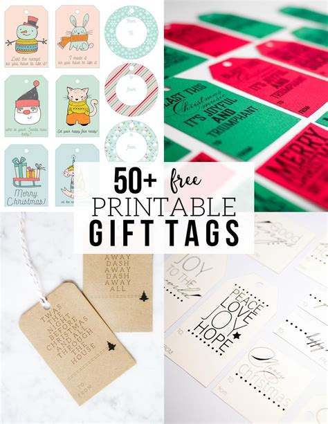 A Minimalist Christmas Easy Free Printable Gift Tags Homemade Gift Tags Free Printable