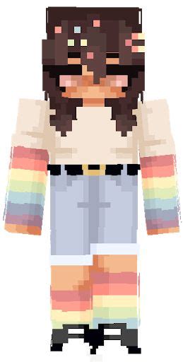 Rainbow Aesthetic Girl Hd 3 Nova Skin Minecraft Girl Skins