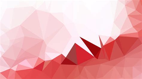 Free Abstract Red And White Polygon Pattern Background
