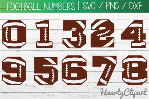 Football Svg Numbers Football Laces Svg Cutting Files 792957 Cut