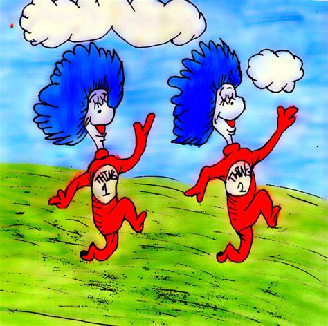 Thing 1 And Thing 2 By Joeymcfoey