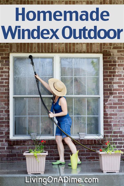 Homemade Outdoor Window Washer Recipe Living On A Dime